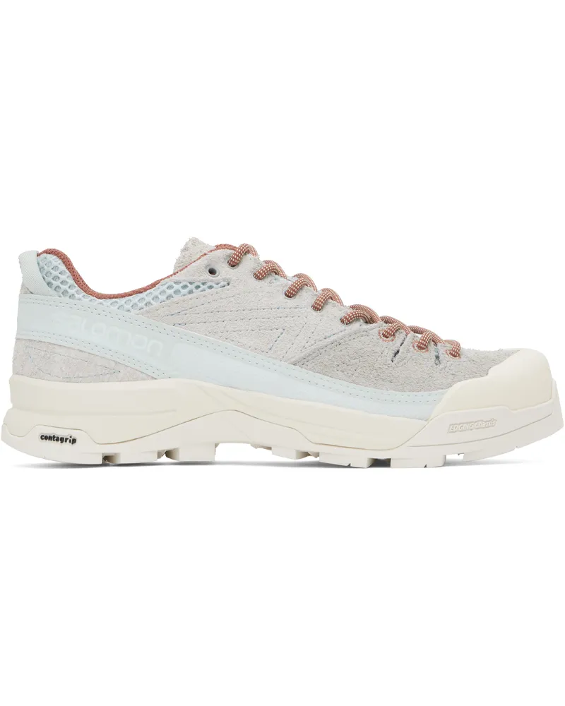 Salomon Gray X-ALP Suede Sneakers Ice