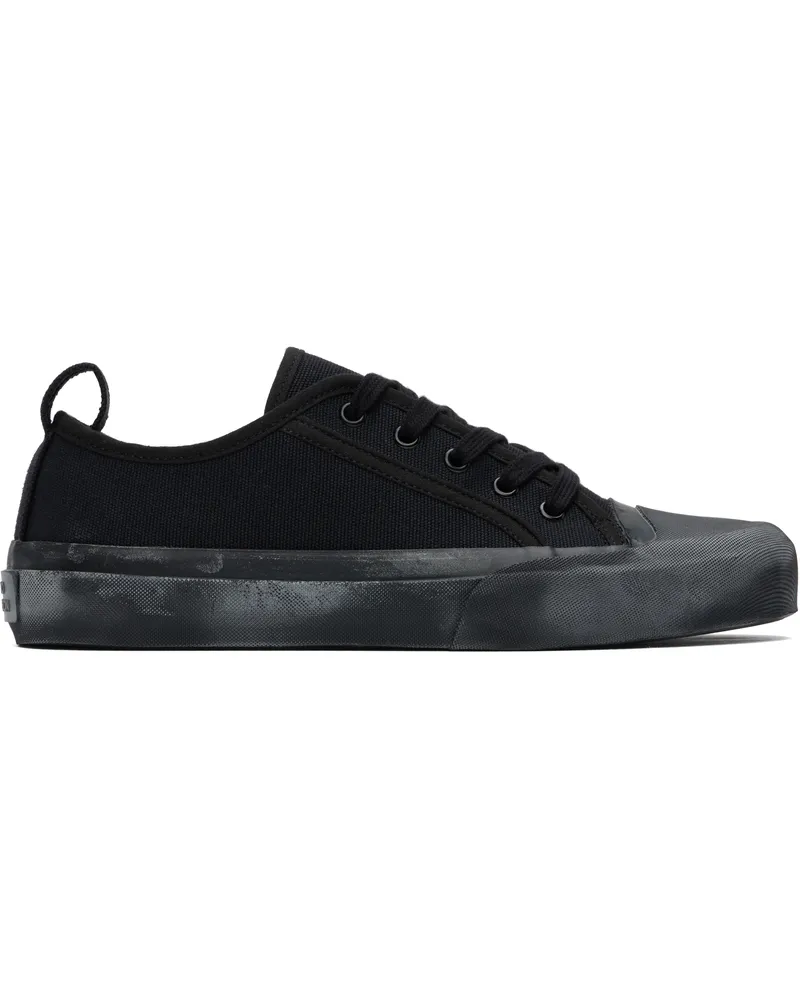 Studio Nicholson Navy Byrd Canvas Sneakers Darkest