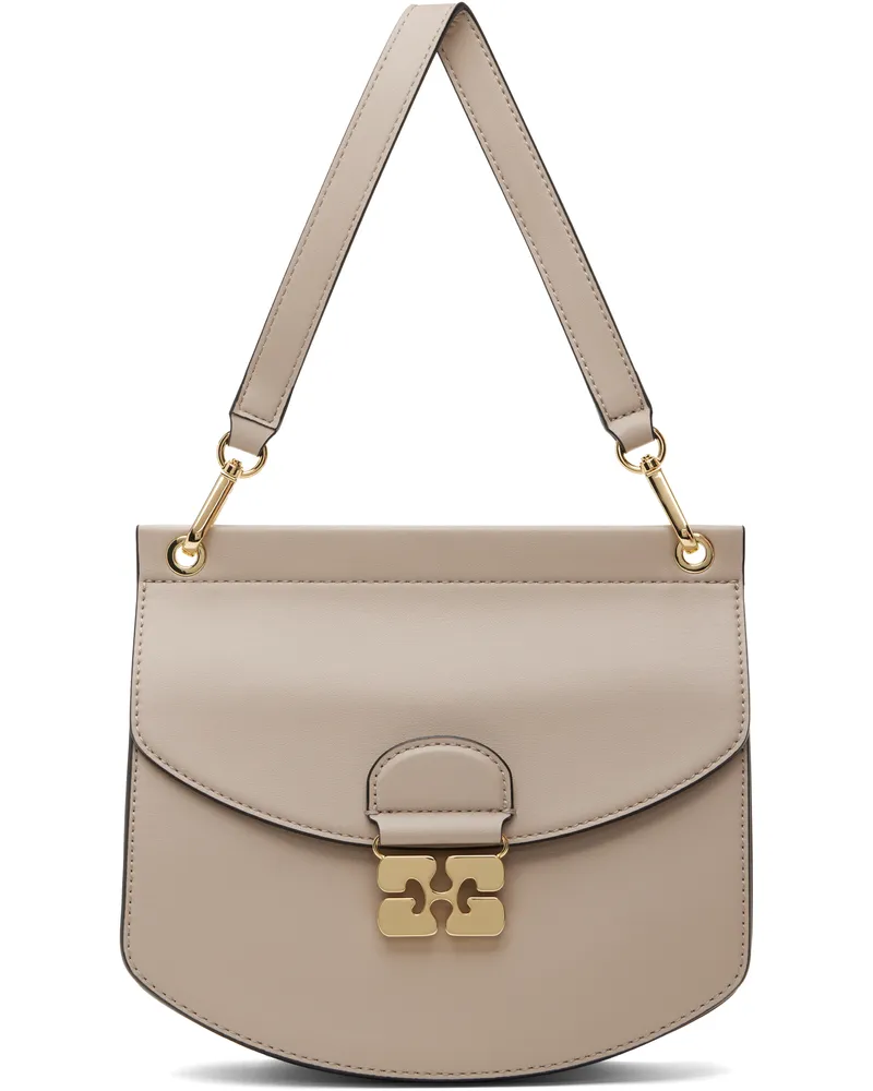 Ganni Taupe Small Apo-G Bag 873