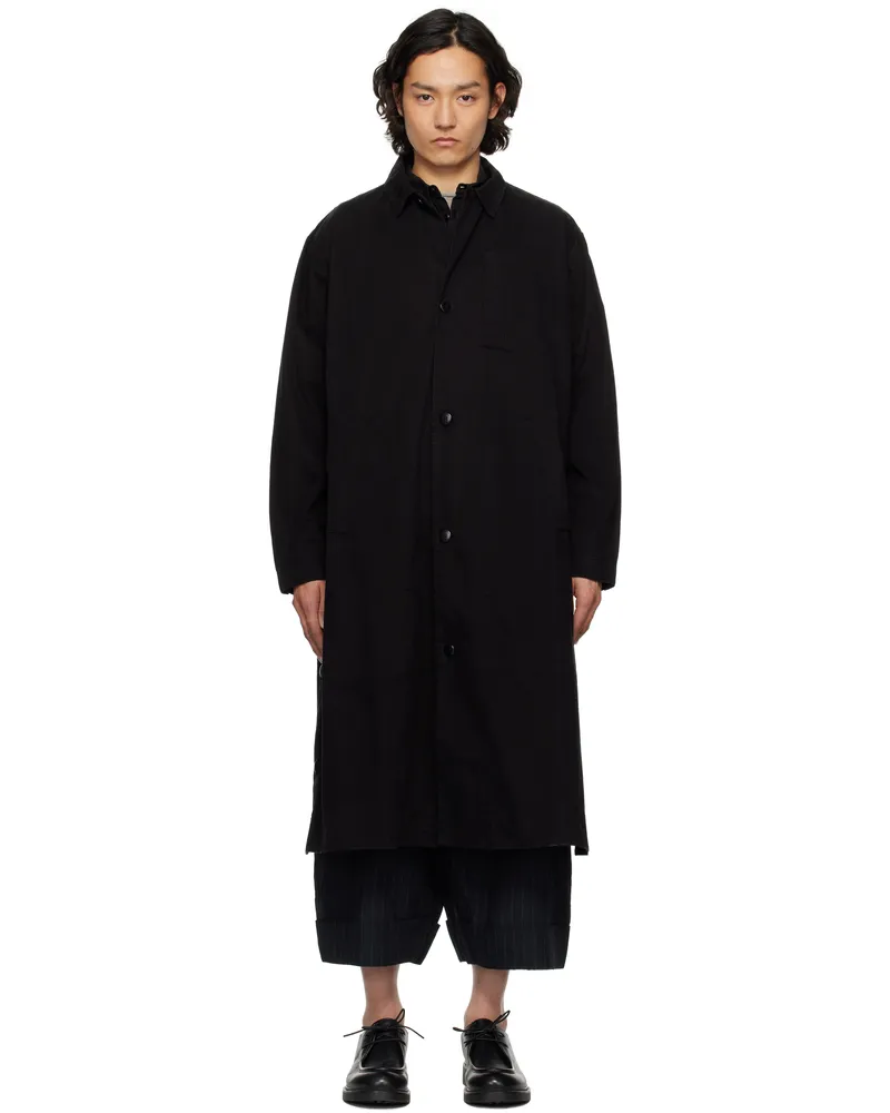 Toogood Black 'The Messenger' Coat Flint