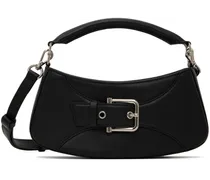Black Small Belted Brocle Bag