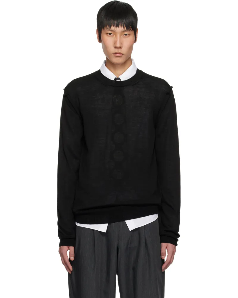 Comme des Garçons Black Crewneck Sweater 1