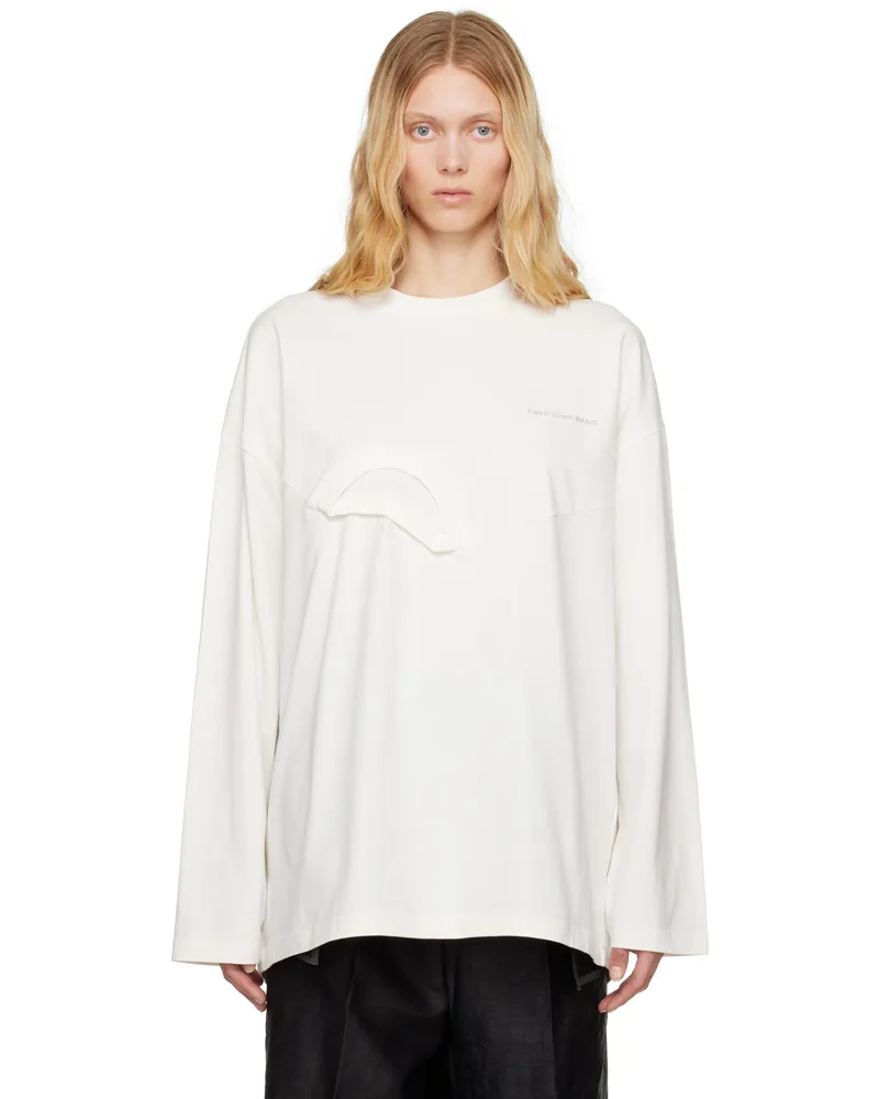 Feng Chen Wang White Oversized 2 In 1 Sweatshirt White
