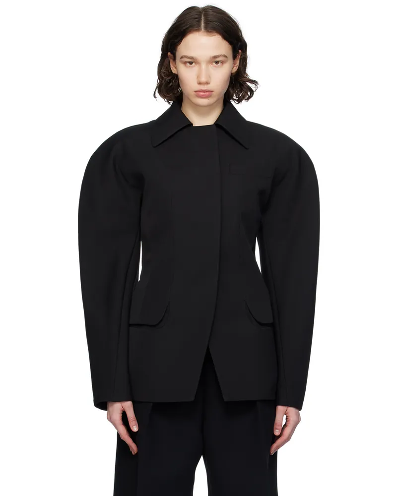 Jacquemus Black Les Sculptures 'La veste Castagna' Blazer 990