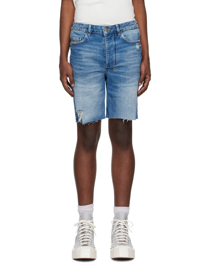 ksubi Blue Chopper Maverick Denim Shorts Denim