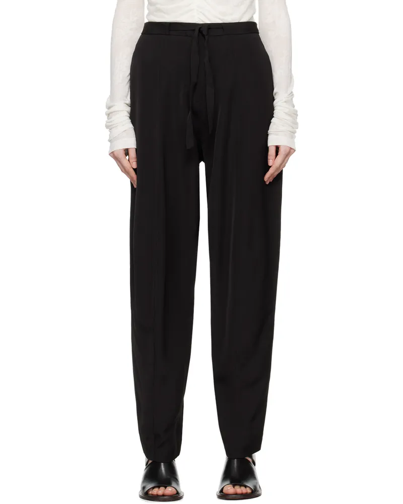 BITE Studios Black Evening Belted Trousers Black