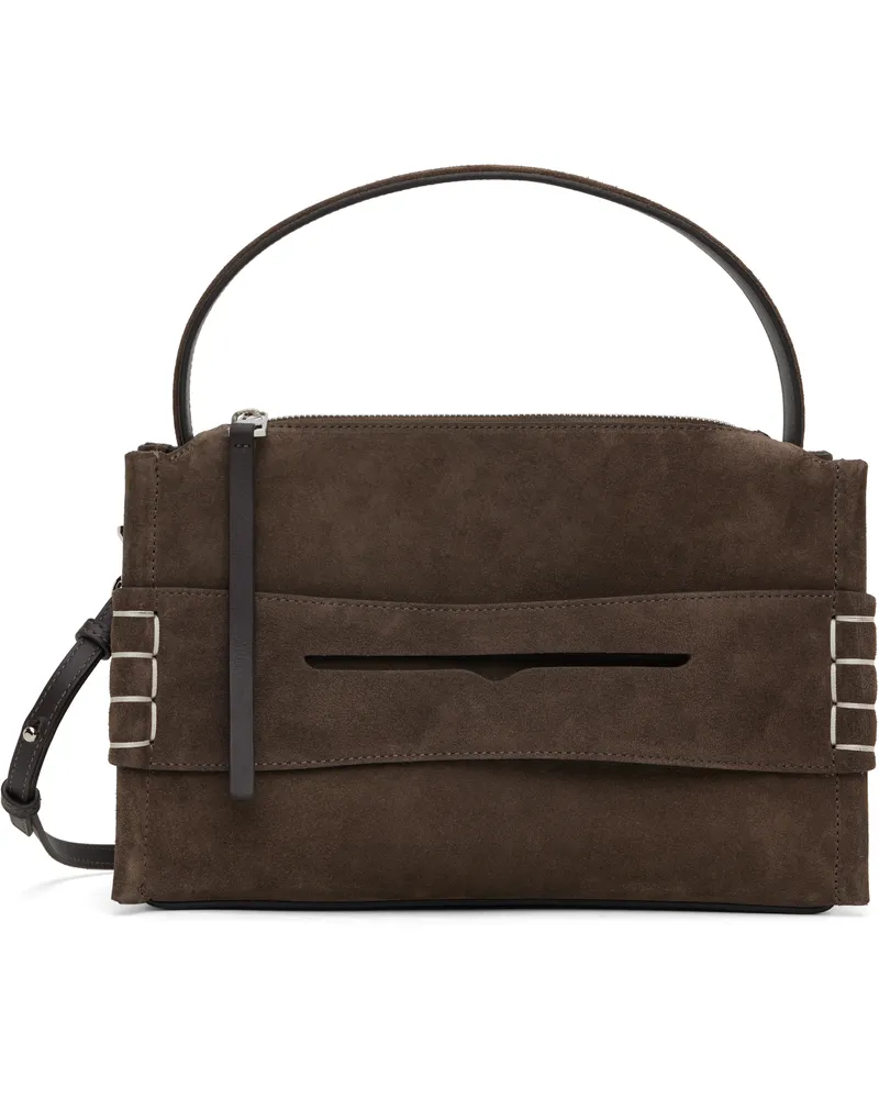 J.W.Anderson Brown Loafer Bag 600