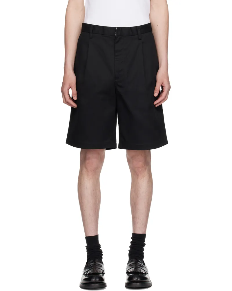 Wacko Maria Black Dickies Edition Pleated Shorts Black