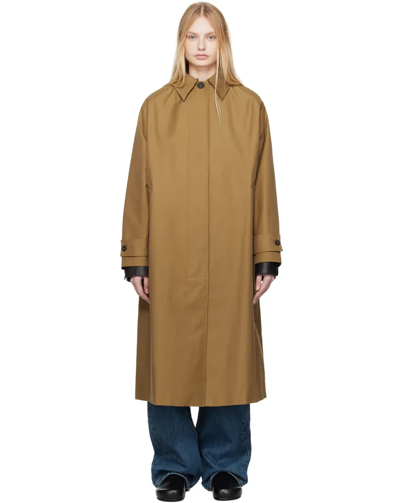 Studio Nicholson Tan Holin Trench Coat Manuka