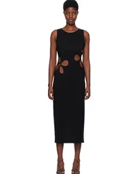 Olēnich Black Cutout Maxi Dress Black