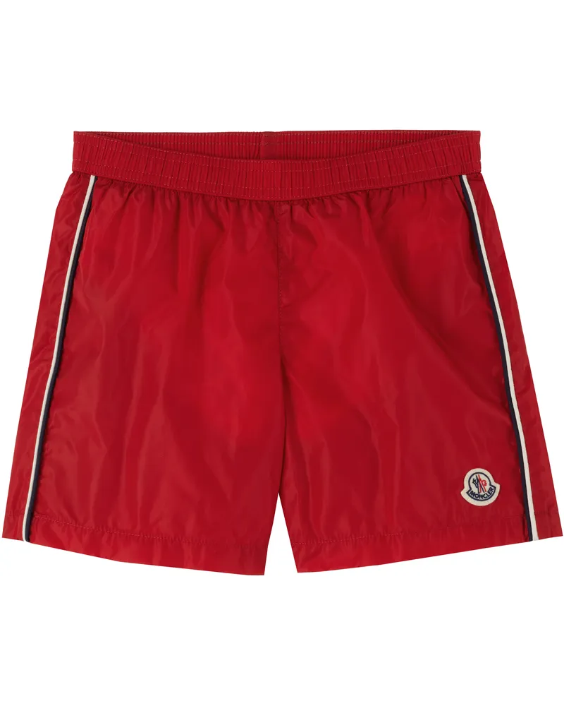 Moncler Big Kids Red Nylon Swim Shorts 45r
