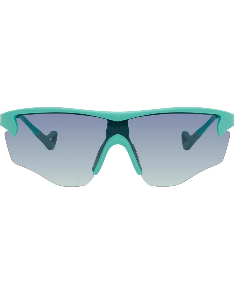 District Vision Blue Junya Racer Sunglasses Turquoise