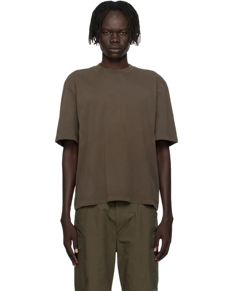 Entire Studios Brown Dart T-shirt Brunette