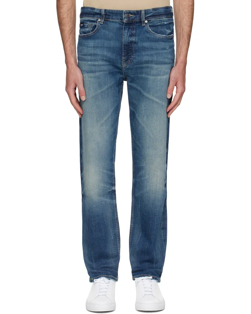 HUGO BOSS Blue Stretch Jeans 421-medium
