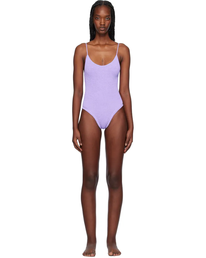 Hunza G Purple Pamela Swimsuit Lilac