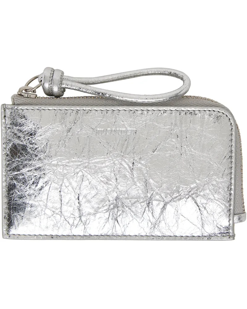 Jil Sander Silver Giro Card Holder 040