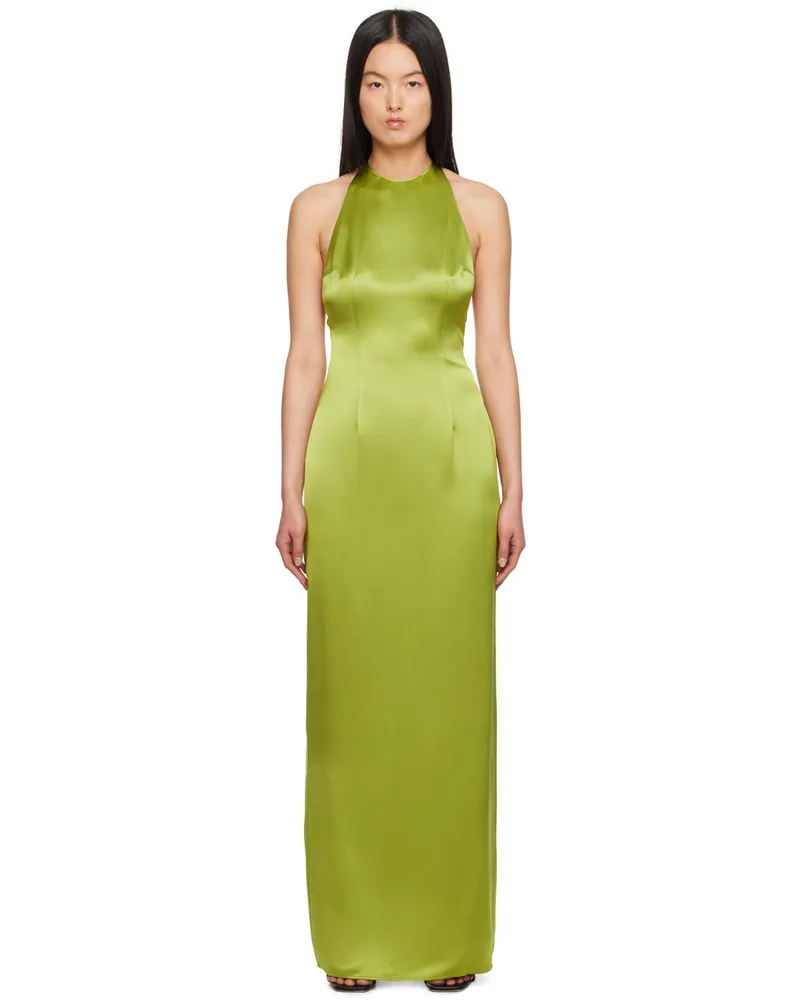 STAUD Green Janet Maxi Dress Gmss