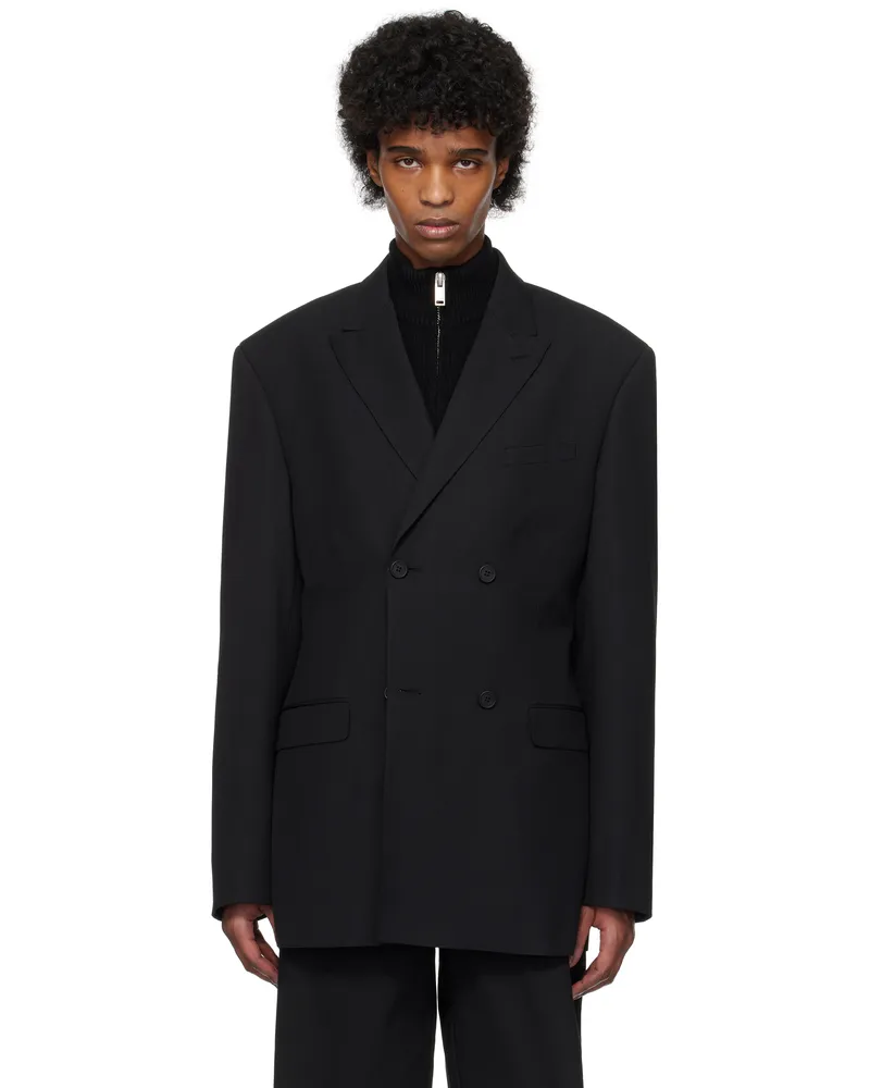 Han Kjøbenhavn Black Double Breasted Blazer Black