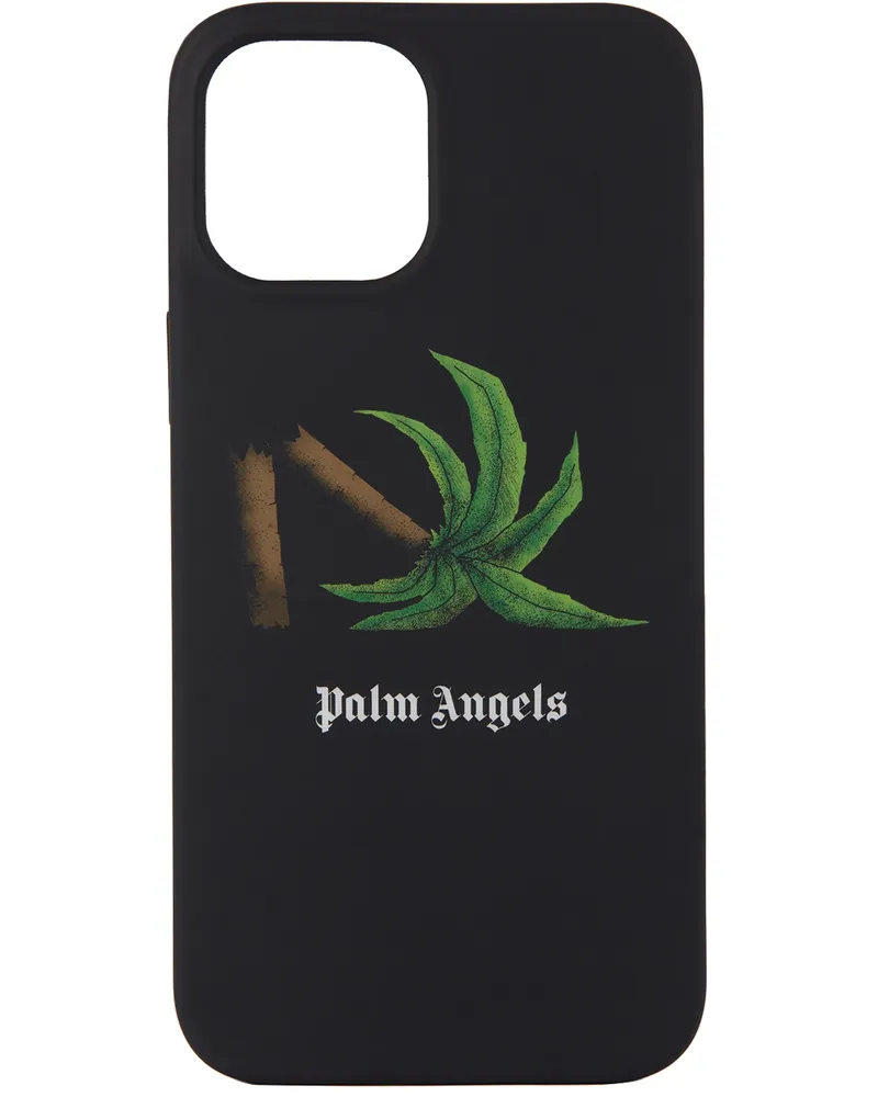 Palm Angels Black Broken Palm iPhone 12 Pro Max Case Black