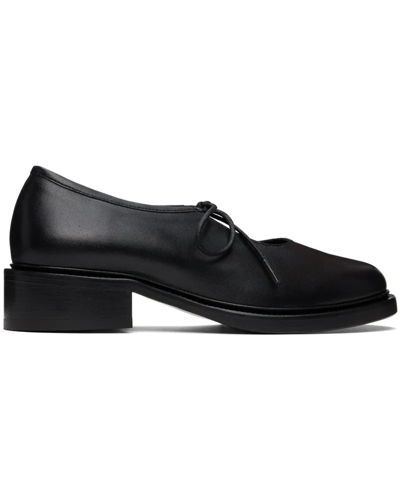 NICOLE SALDAÑA Black Fabiana Loafers Black