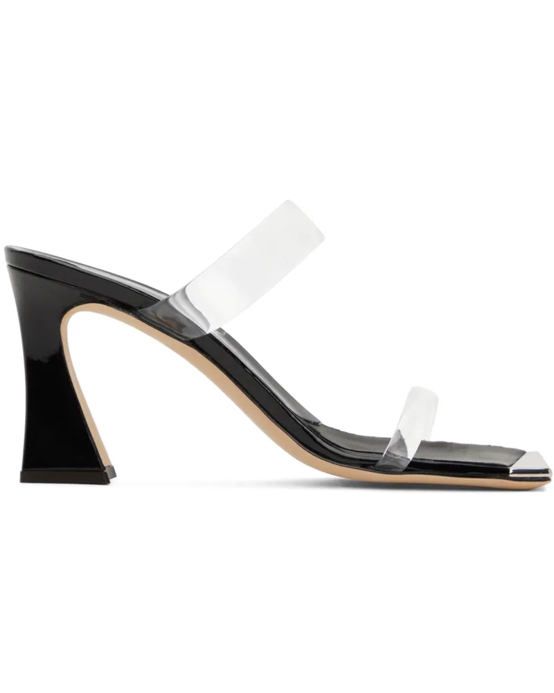 Giuseppe Zanotti Black Flaminia 85 Heeled Sandals Transparent