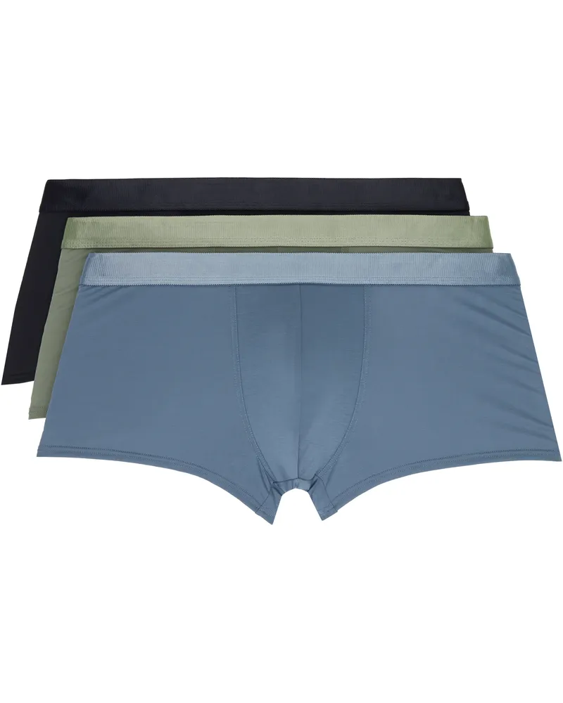 CDLP Three-Pack Multicolor Trunk Boxer Briefs Drknvy+steelblue+sag