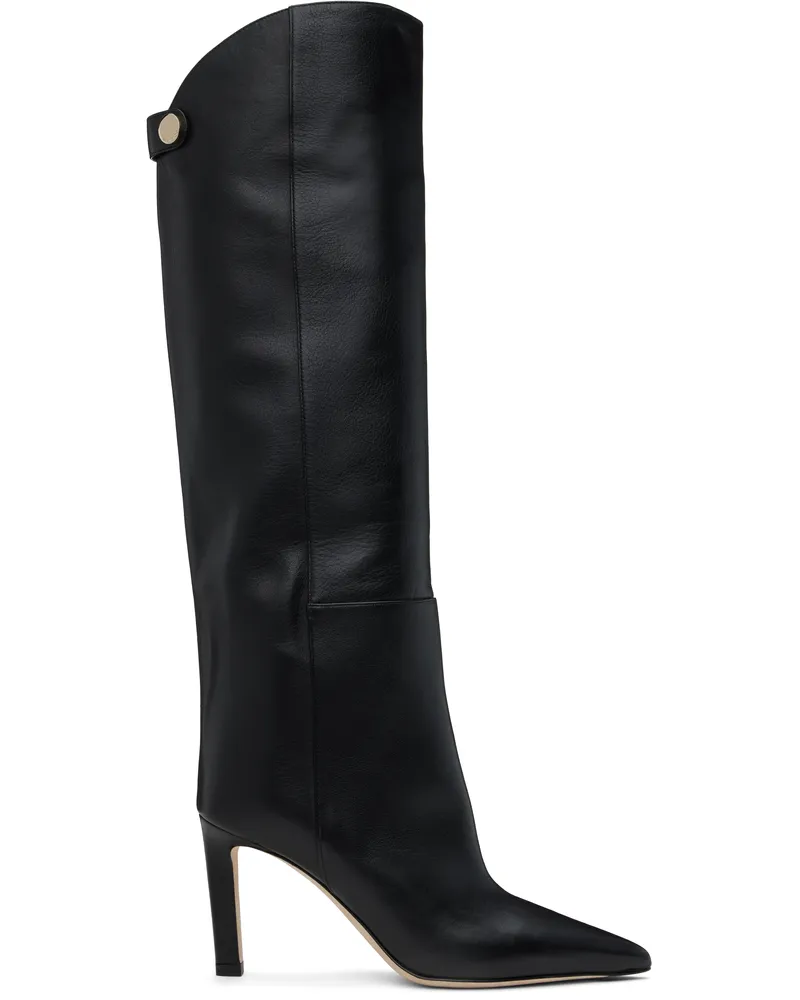 Jimmy Choo Black Alizze Knee 85 Tall Boots Black