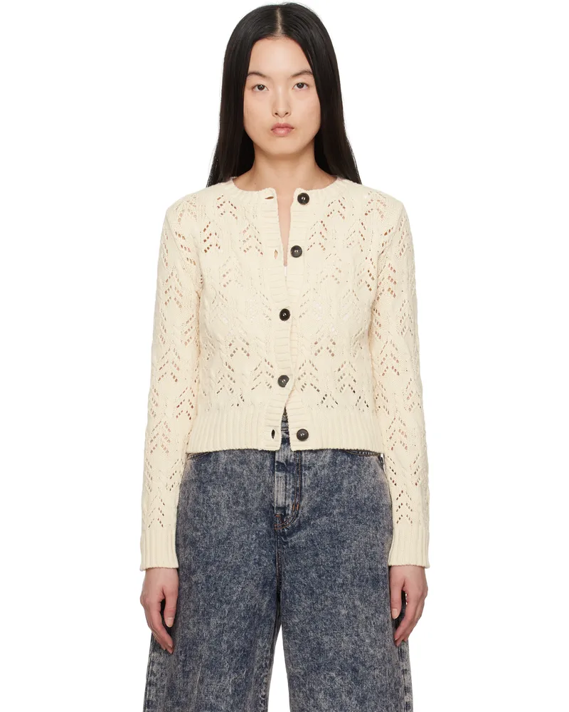Max Mara Off-White Panaria Cardigan 001