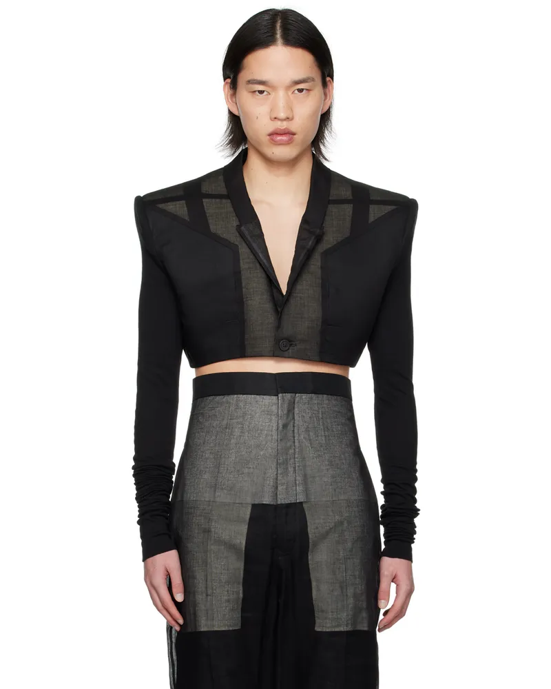 Rick Owens Black Cobra Micro Blazer 09