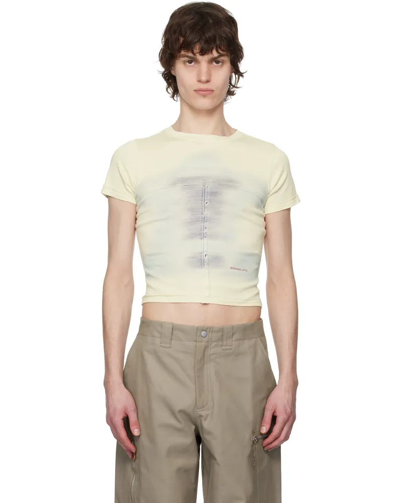 Eckhaus Latta Off-White Lapped Baby T-shirt Oasis