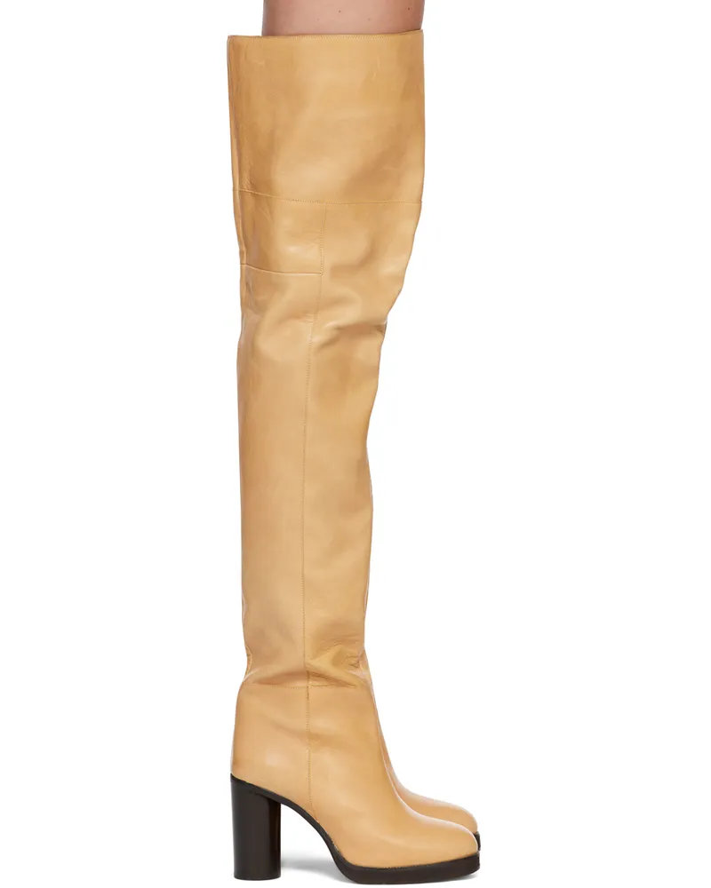 Isabel Marant Tan Lurna Tall Boots 23nl