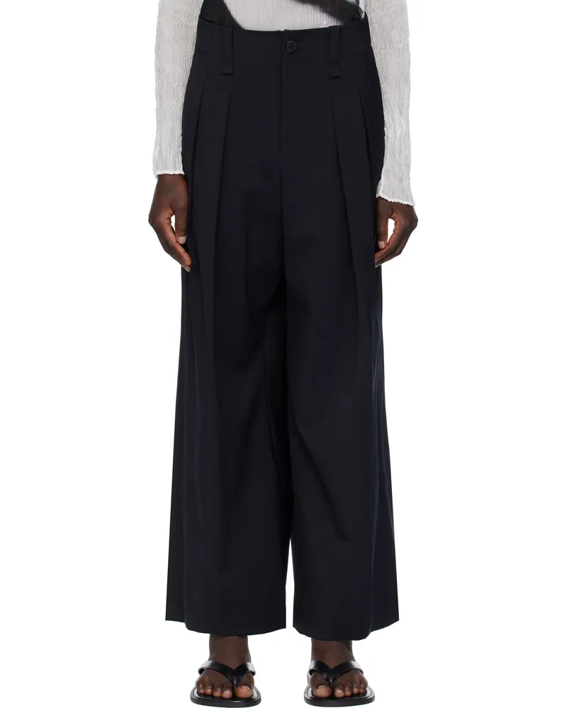 Issey Miyake Black Round Trousers 15