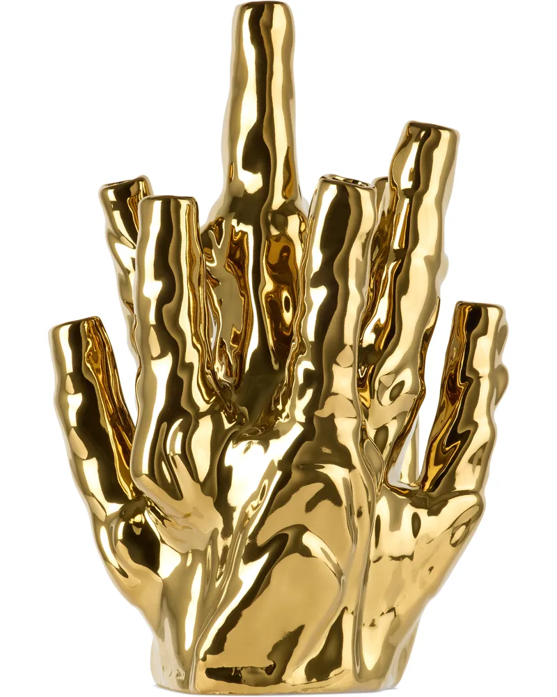 POLSPOTTEN Gold Coral 10-Tulips Vase Gold