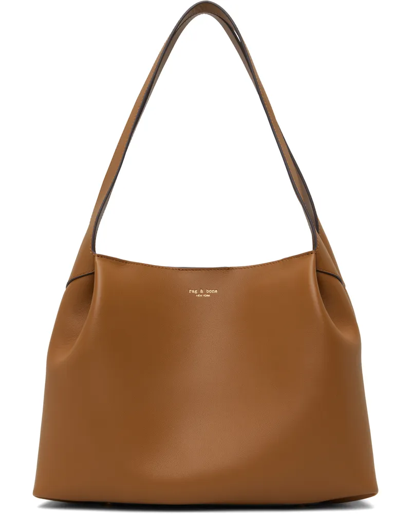 Rag & Bone Tan Slade Calf Leather Tote Cog