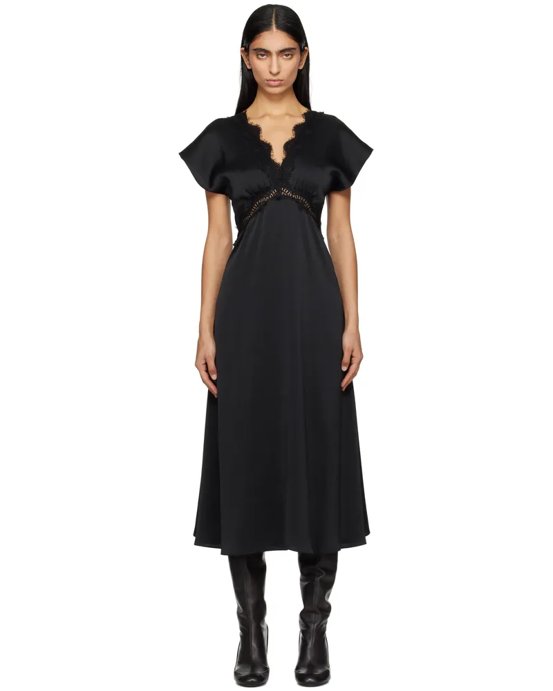 Sea Black Noa V-Neck Maxi Dress Black