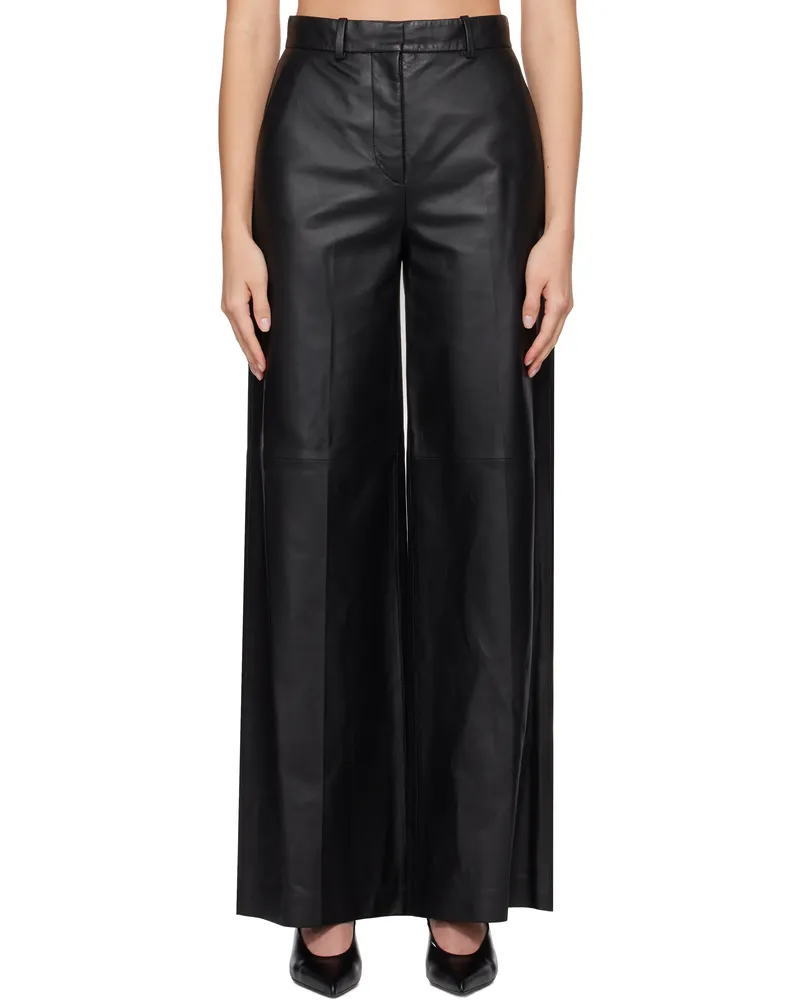 Joseph Black Alana Leather Pants 0010