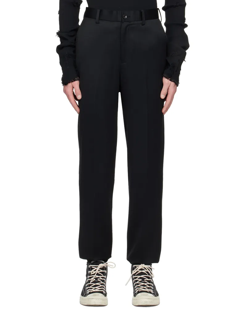 Doublet Black Toe Covered Trousers Black