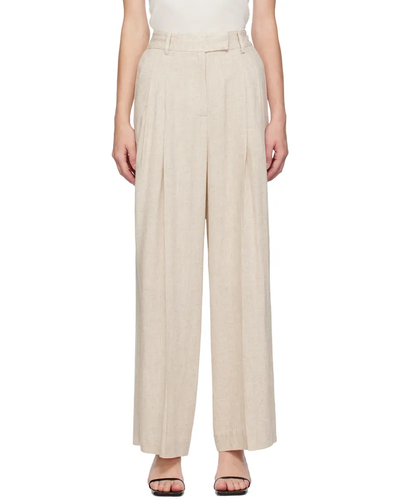 By Malene Birger Beige Cymbaria Trousers U00