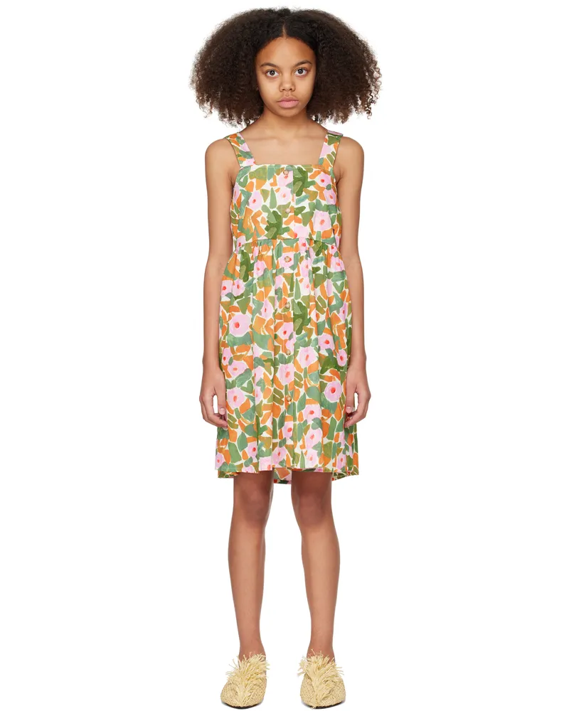 BOBO CHOSES Kids Multicolor Floral Strap Dress Multicolor