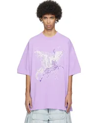 VETEMENTS Purple Flying Unicorn T-Shirt Lilac