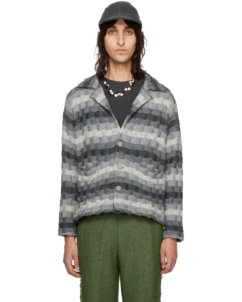 Isa Boulder SSENSE Exclusive Gray Jacket Graydient