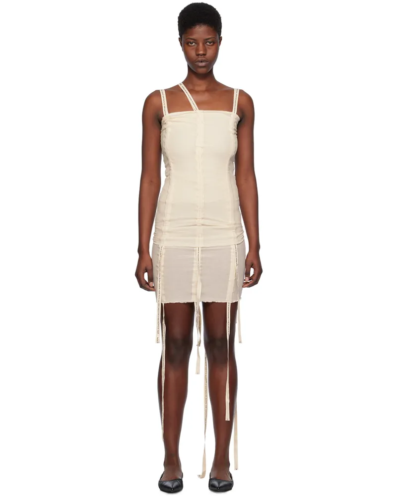 Baserange Off-White Hewn Strap Tank Top Undyed
