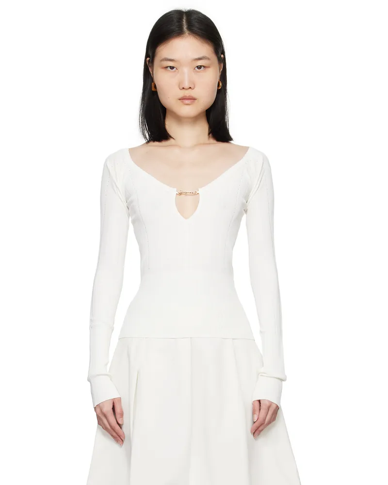 Jacquemus Off-White Les Classiques 'Le haut Pralù' Sweater 110
