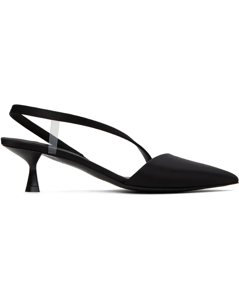 Stella McCartney Black Iconic D'Orsay Heels 1064