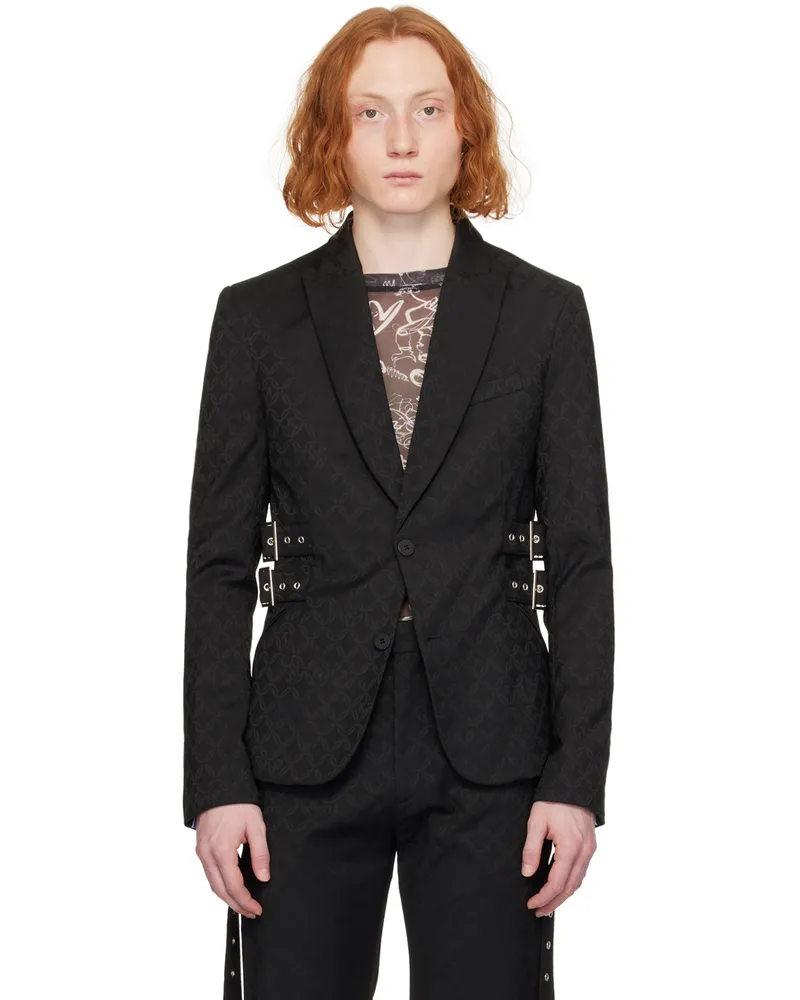 Charles Jeffrey Loverboy Black Glasgow Blazer Blgeja