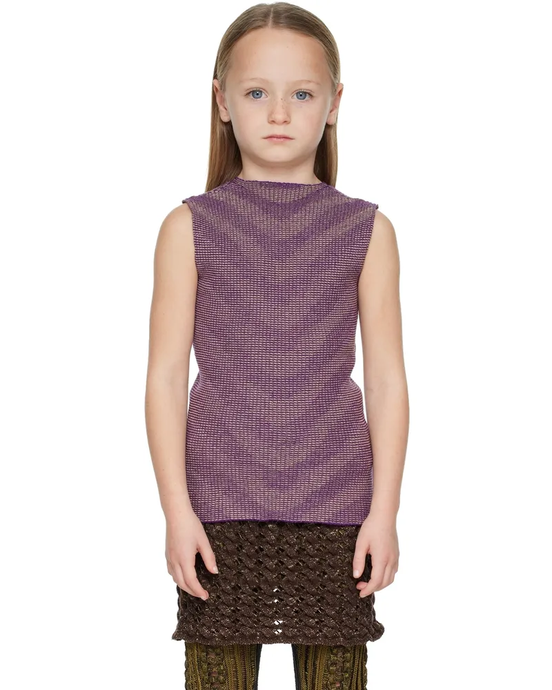 Isa Boulder SSENSE Exclusive Kids Purple Lenticular Tank Top Grape