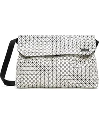 Issey Miyake White Froggy Metallic Bag Silver