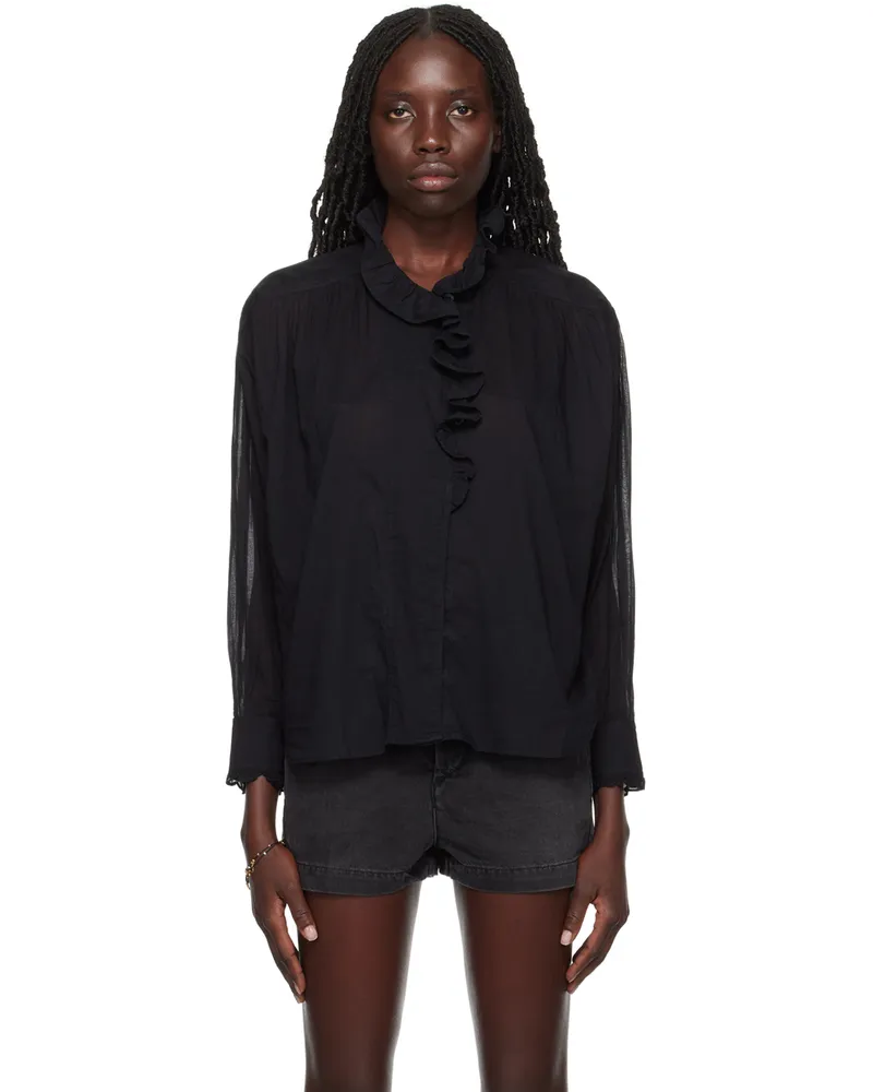 Étoile Isabel Marant Black Pamias Shirt 01bk