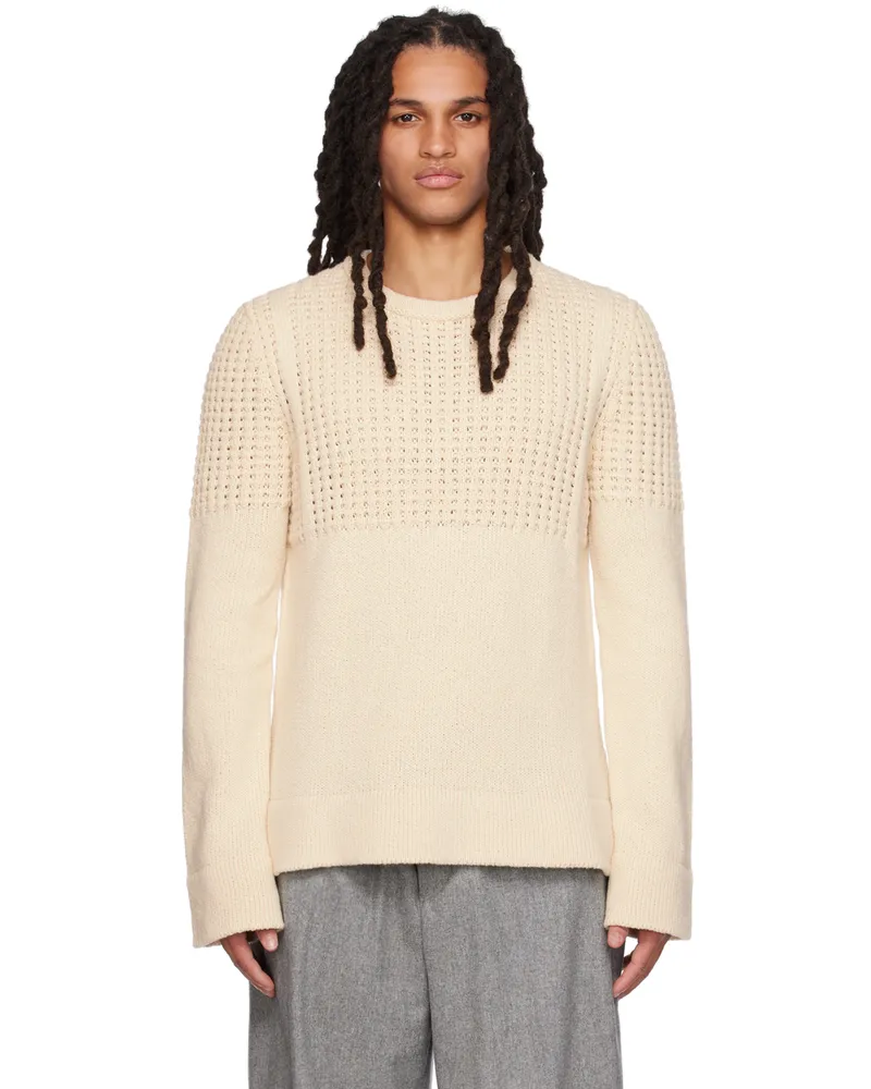 Jil Sander White Crewneck Sweater 107