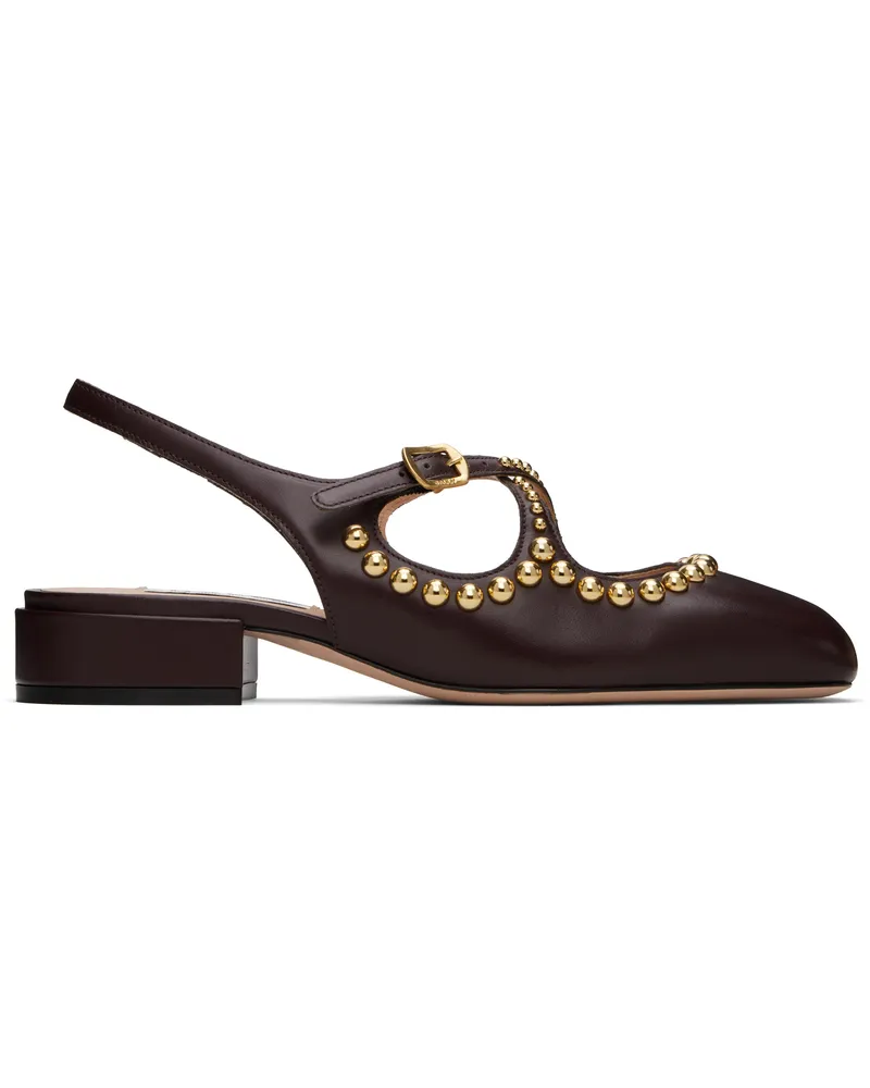 Bally Brown Ballyrina Slingback Heels U8h0